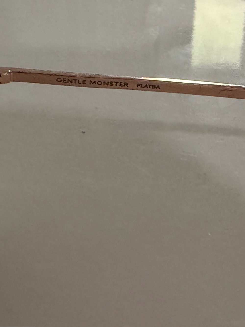 GENTLE MONSTER Black Sunglasses with Rose Gold Bridge - Picture 3 of 5
